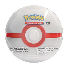 Pokéball-Tin Herbst 2024 – Premierball (Abbildung: internationale Ausgabe, geliefert wird die deutsche Ausgabe)