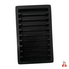 Slab-Ständer für 10 Slabs in Schwarz von oben, leer